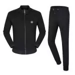 ensemble jogging versace 2 pieces haut et pantalon metal medusa black